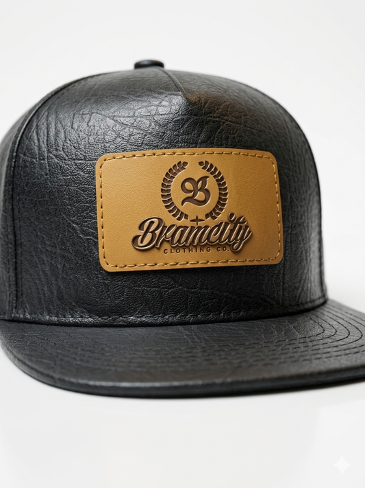 BramCity Patched Leather SnapBack