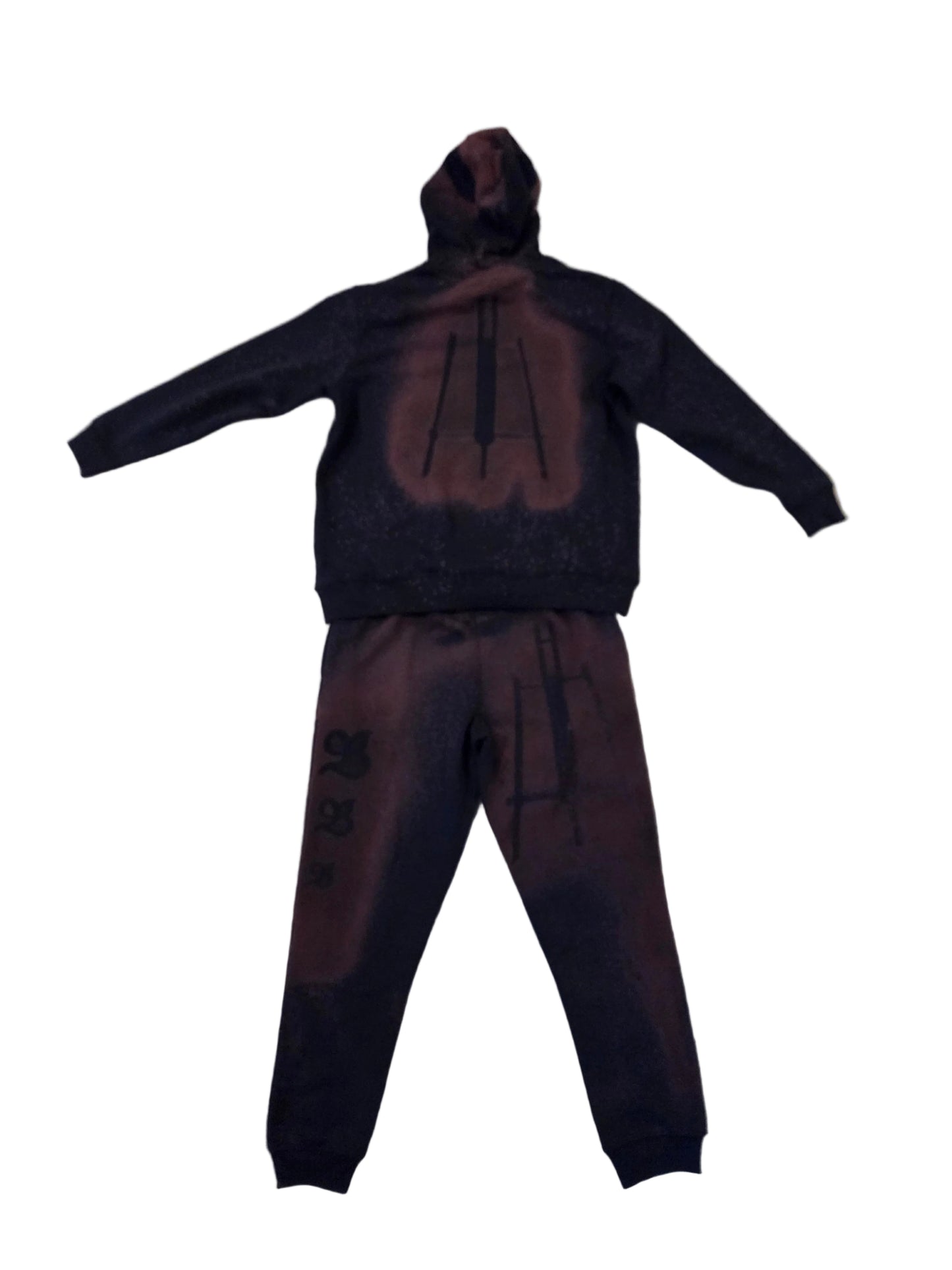 Back Blue track suite outfit 