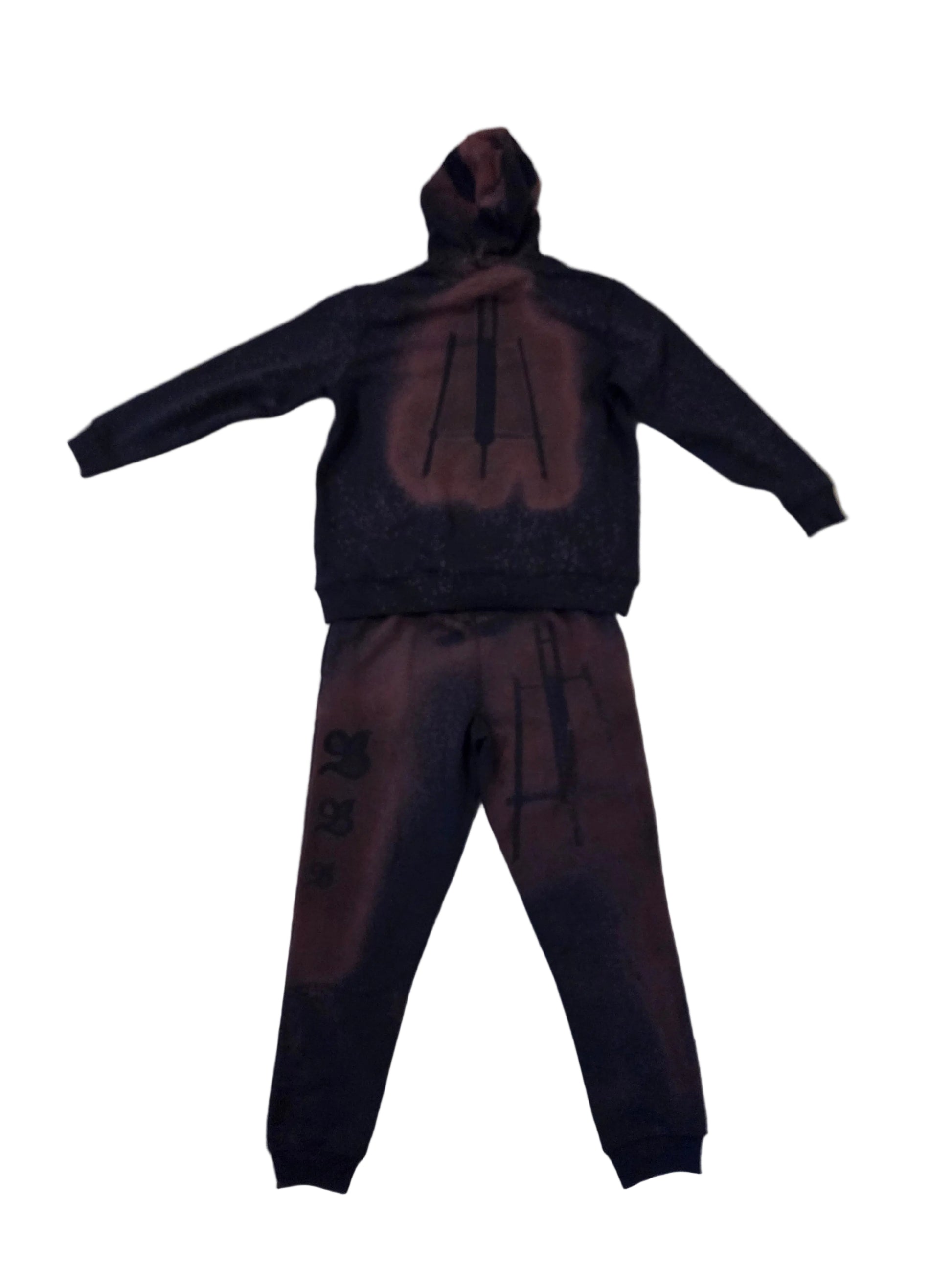 Back Blue track suite outfit 