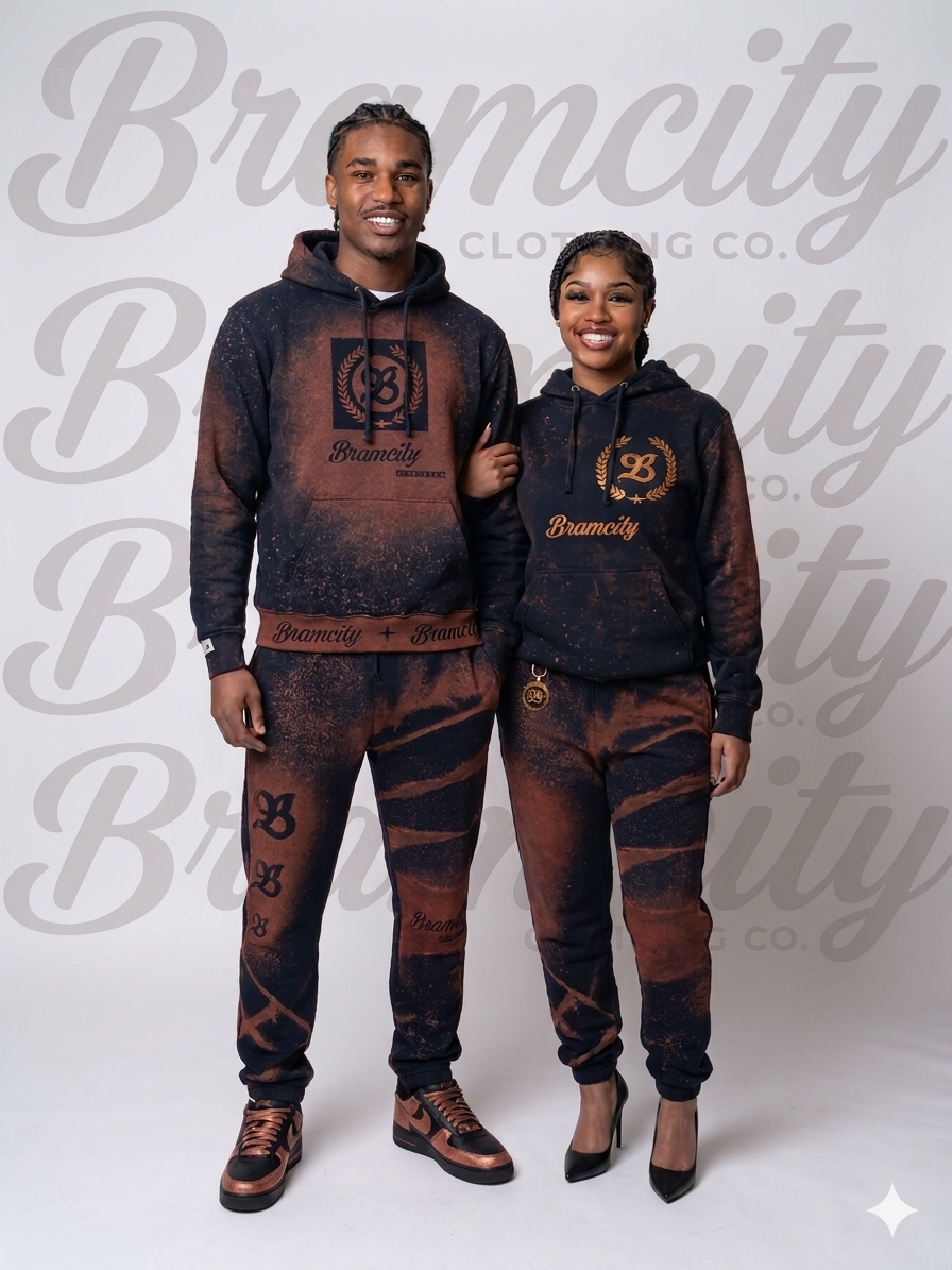 BramCity Bleached Out Sweat Suits